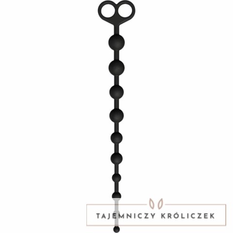 ToyJoy Flexible Beads - Elastyczne kulki silikonowe 38 cm czarne TOYJOY