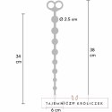 ToyJoy Flexible Beads - Elastyczne kulki silikonowe 38 cm czarne TOYJOY