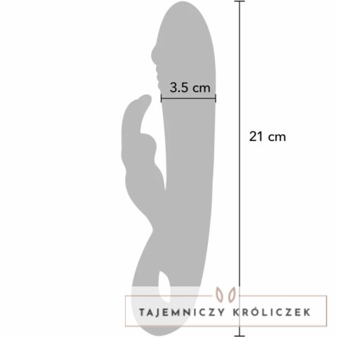 ToyJoy Taygeta Designer Edition silikonowy model z podwojną stymulacją 21 cm TOYJOY