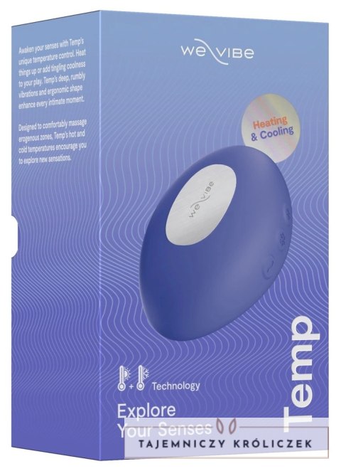 We-Vibe Temp Lavender Blue - kompaktowe urządzenie z funkcją ciepła i chłodu We-Vibe
