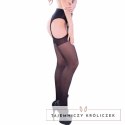 Chilirose CR 4312 pończochy z pasem czarne S/M eleganckie 30 DEN CHILIROSE