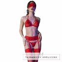 Chilirose CR 4467 Komplet bielizny 4-częściowy czerwony L/XL CHILIROSE