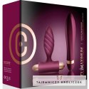 Climaximum Desire - Zestaw wibrujący skręcony + korek anatomiczny, silikon, wodoodporny CLIMAXIMUM