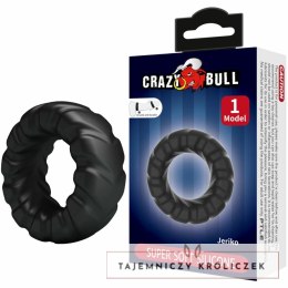 Crazy Bull Jeriko Model 1 silikonowy pierścień regulowany 45 mm czarny CRAZY BULL