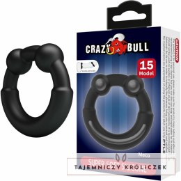 Crazy Bull Meco Model 15 - silikonowy pierścień regulowany czarny 61 mm CRAZY BULL