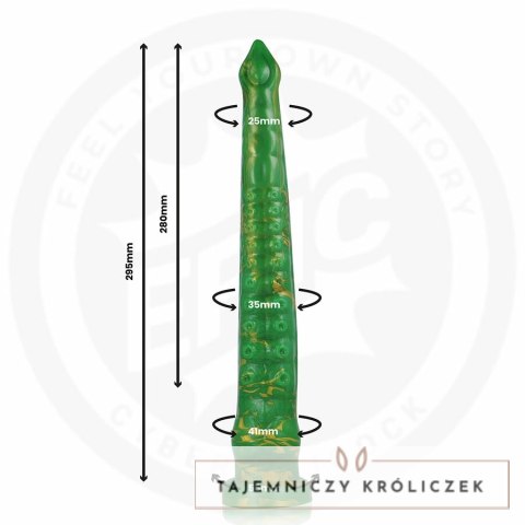 EPIC Hylos Zielony Błysk - model silikonowy, 29,5 cm, ergonomiczny EPIC