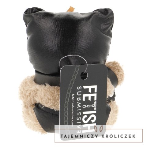 Fetish Submissive Luno Pluszowy Miś Kolekcjonerski z Maską i Biczem FETISH SUBMISSIVE