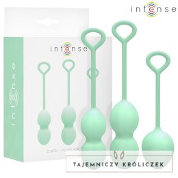 Intense Charli Jasnozielony - Zestaw 3 Piłek Kegla do Treningu Mięśni Miednicy INTENSE