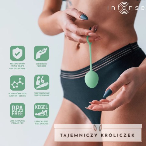 Intense Charli Jasnozielony - Zestaw 3 Piłek Kegla do Treningu Mięśni Miednicy INTENSE