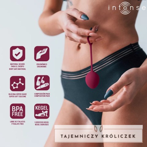 Intense Charli Zestaw Kul do Ćwiczeń Mięśni Kegla 3w1 Bordowy Silikon INTENSE