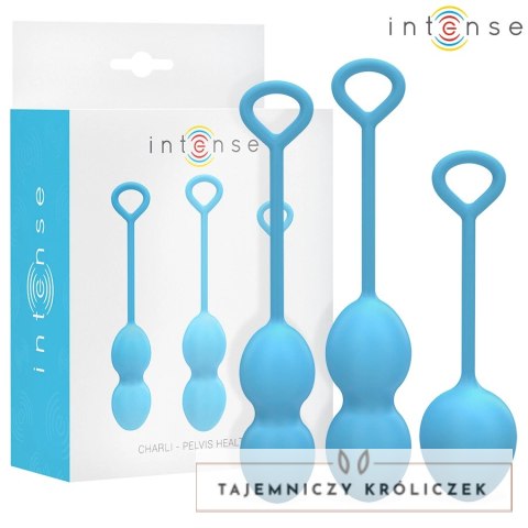 Intense Charli Zestaw Treningowy Kulki Kegla Niebieski 3 Poziomy INTENSE