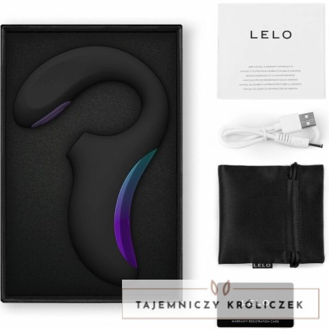 LELO ENIGMA Czarny - Podwojny Stymulator Soniczny, 8 Trybow, App Control LELO