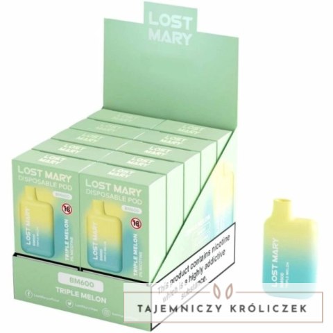 Lost Mary BM600 Jednorazowy Vaper 2% Triple Melon 600 zaciągnięć LOST MARY