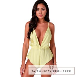 PASSION SENSIE Body Satynowe Lemon S/M - Elegancki Uniwersalny Fason Passion