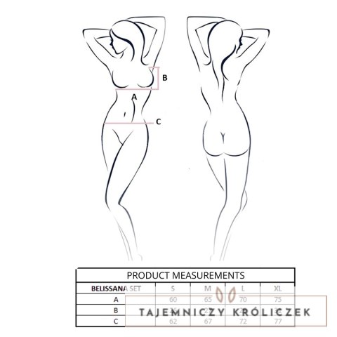 Passion Belissana Komplet Bielizny Bordowy S/M Koronka Elegancka Passion