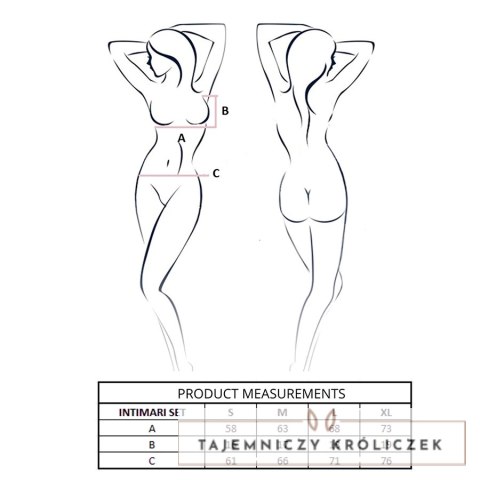 Passion Intimari Komplet Bielizny Damskiej Rożowy L/XL Koronka Passion