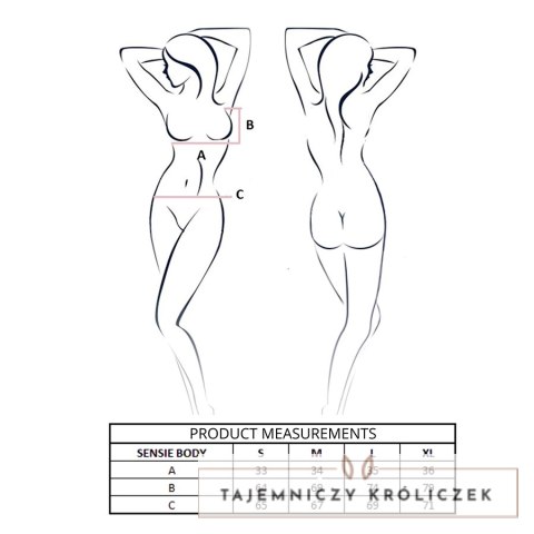 Passion SENSIE Body Satynowe Koralowe L/XL Regulowane Ramiączka Passion