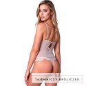 Passion ZOVEL Body jasnoszare S/M - elegancka koronka i siateczka Passion