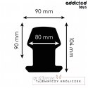 Addicted Toys Extreme Hollow Plug L silikonowy anatomiczny 10,4 cm ADDICTED