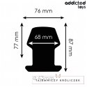 Addicted Toys Extreme Hollow Plug M silikonowy anatomiczny 8,7 cm ADDICTED