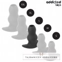 Addicted Toys Hollow Plug L silikonowy, anatomiczny, 11,1 cm ADDICTED