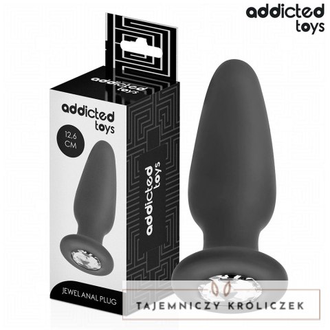 Addicted Toys Jeweled Plug L - silikonowy model z dekoracyjną podstawą 12,6 cm ADDICTED
