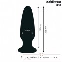 Addicted Toys Jeweled Plug L - silikonowy model z dekoracyjną podstawą 12,6 cm ADDICTED