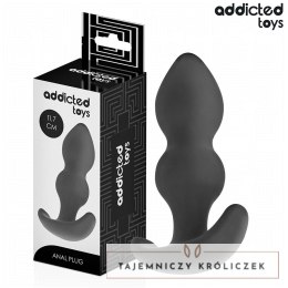 Addicted Toys Korek Anatomiczny L 11,7 cm silikonowy czarny ADDICTED