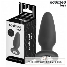 Addicted Toys Korek Anatomiczny z Ozdobą M 10,4 cm silikonowy ADDICTED