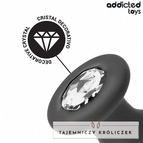 Addicted Toys Korek Anatomiczny z Ozdobą M 10,4 cm silikonowy ADDICTED