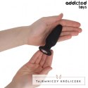 Addicted Toys Korek Anatomiczny z Ozdobą M 10,4 cm silikonowy ADDICTED