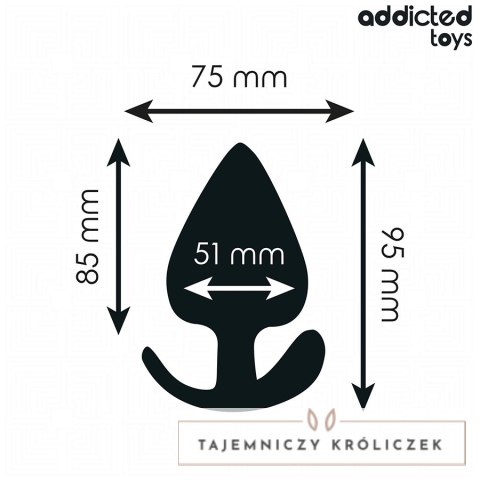 Addicted Toys Korek Silikonowy XL 9,5 cm - Anatomiczny Model Bezpieczny ADDICTED