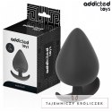 Addicted Toys Korek anatomiczny XXL 11 cm silikonowy, czarny ADDICTED