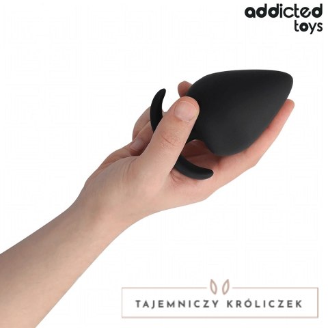 Addicted Toys Korek anatomiczny XXL 11 cm silikonowy, czarny ADDICTED