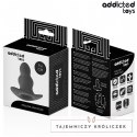 Addicted Toys Korek anatomiczny pusty M silikonowy 9,6 cm czarny ADDICTED