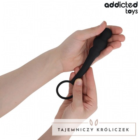 Addicted Toys Model 1 - anatomiczna zatyczka z pierścieniem, silikon medyczny ADDICTED
