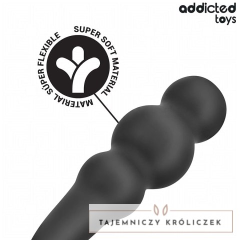 Addicted Toys Model 1 - anatomiczna zatyczka z pierścieniem, silikon medyczny ADDICTED