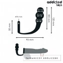 Addicted Toys Model 1 - anatomiczna zatyczka z pierścieniem, silikon medyczny ADDICTED