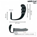 Addicted Toys Model 4 silikonowy korek anatomiczny z pierścieniem 204 mm ADDICTED