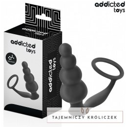 Addicted Toys Model 5 - Korek z pierścieniem, silikon medyczny, 235 mm ADDICTED