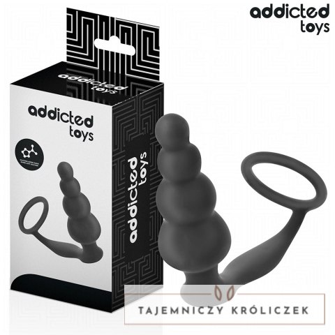 Addicted Toys Model 5 - Korek z pierścieniem, silikon medyczny, 235 mm ADDICTED