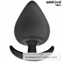 Addicted Toys Zatyczka anatomiczna silikonowa L 8 cm ergonomiczna podstawa ADDICTED