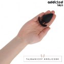 Addicted Toys Zatyczka anatomiczna silikonowa L 8 cm ergonomiczna podstawa ADDICTED
