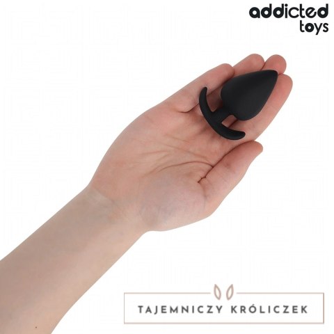 Addicted Toys Zatyczka anatomiczna silikonowa L 8 cm ergonomiczna podstawa ADDICTED