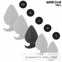 Addicted Toys Zatyczka anatomiczna silikonowa L 8 cm ergonomiczna podstawa ADDICTED