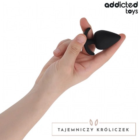 Addicted Toys Zatyczka anatomiczna silikonowa L 8 cm ergonomiczna podstawa ADDICTED