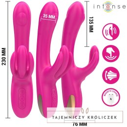 Intense Britney rożowy multifunkcyjny wibrator kroliczek 23 cm, 3 silniki INTENSE