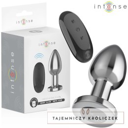 Intense Large Plug Metalowy z 10 Trybami Wibracji i Pilotem L INTENSE