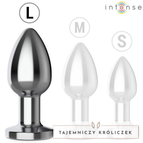 Intense Large Plug Metalowy z 10 Trybami Wibracji i Pilotem L INTENSE