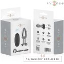 Intense Large Plug Metalowy z 10 Trybami Wibracji i Pilotem L INTENSE